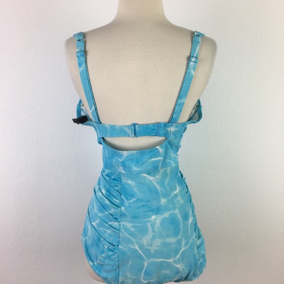 Torrid Light Blue Twist Front Ocean 2 Piece Swim - Picture 5 of 12